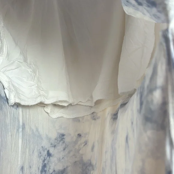 Double Zero women’s tie dye lined to knee spaghetti strap slip dress Large - Picture 9 of 10